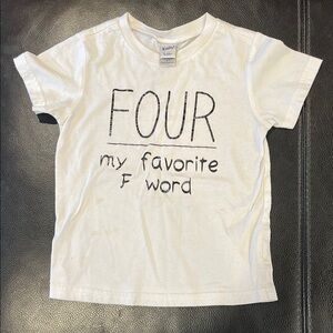 White Kids T-Shirt with Fun Print